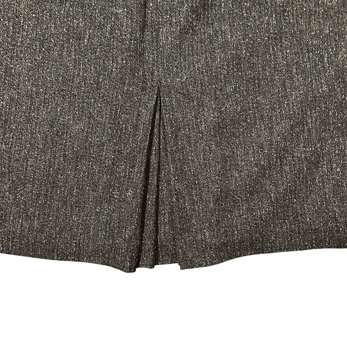 New York & Company Stretch Size 8 Charcoal Grey Pleated Slit Lined Pencil Skirt