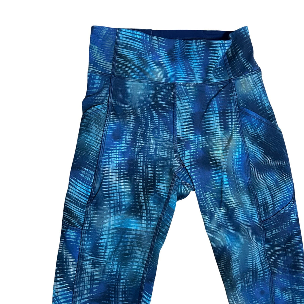 Lululemon Wunder Train HR Pocket Legging Blue Green Geo Wave 4
