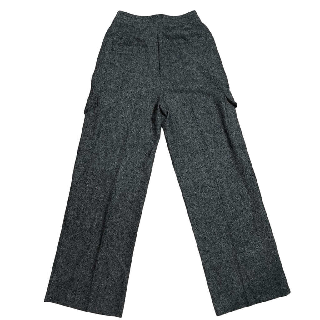 Silence & Noise Gray Cargo Pleated Pants 4 Streetwear Gorpcore Y2K Utility Basic