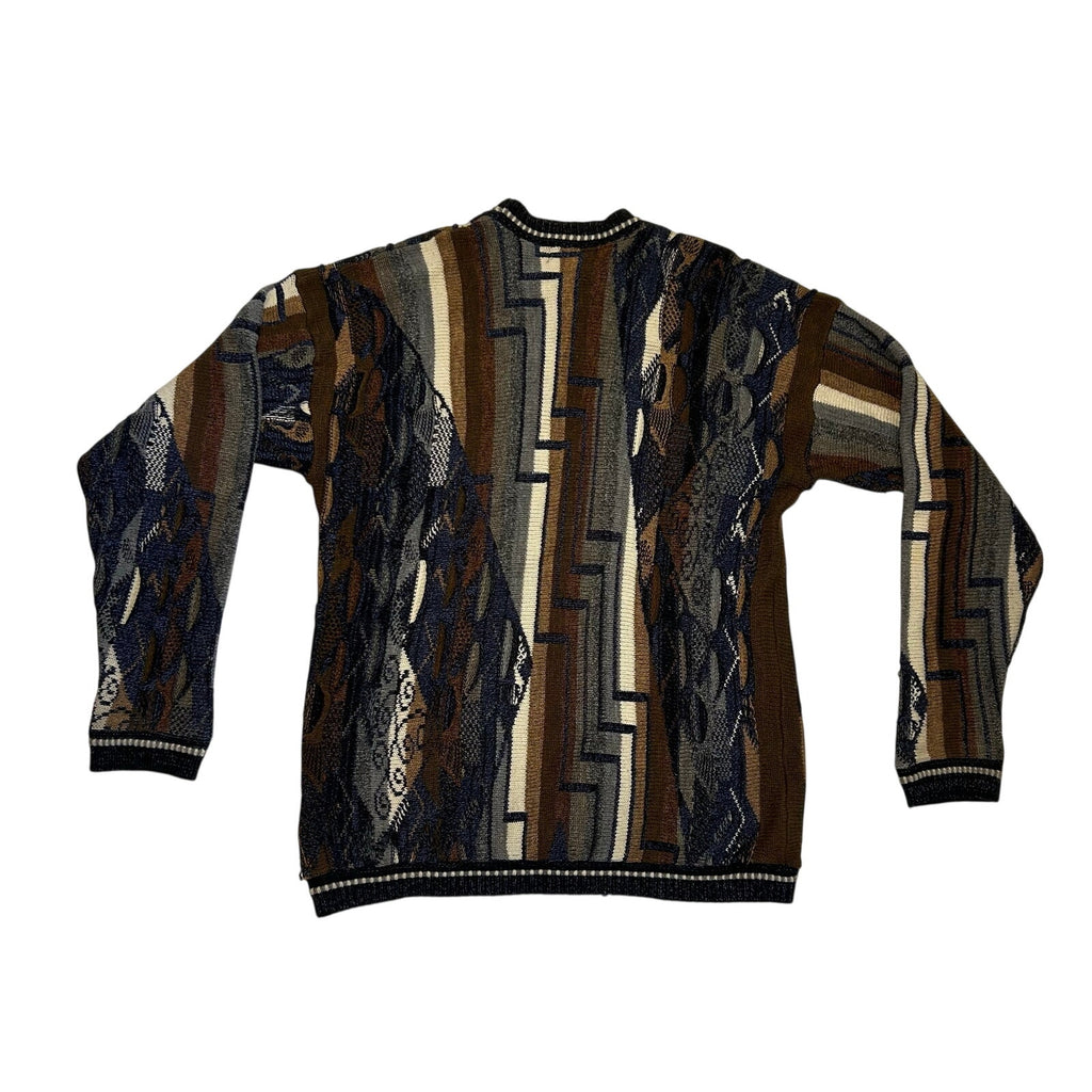 VTG 80s Lavane Brown Cosby Crewneck XL Sweater Retro Grunge Streetwear Casual