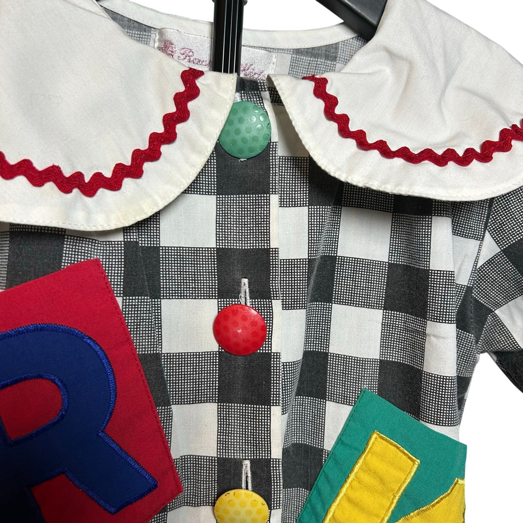 VTG 90s Rachel's Kids Novelty Dress Black Size 5 Kidcore Retro Twee Costume