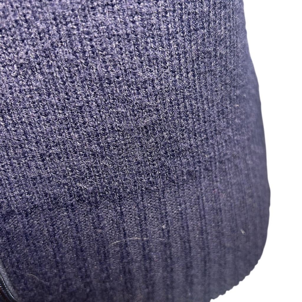 VTG 80s St Michael Navy Ribbed Knit Zip-Up XS Cardigan UK Heritage Retro Casual