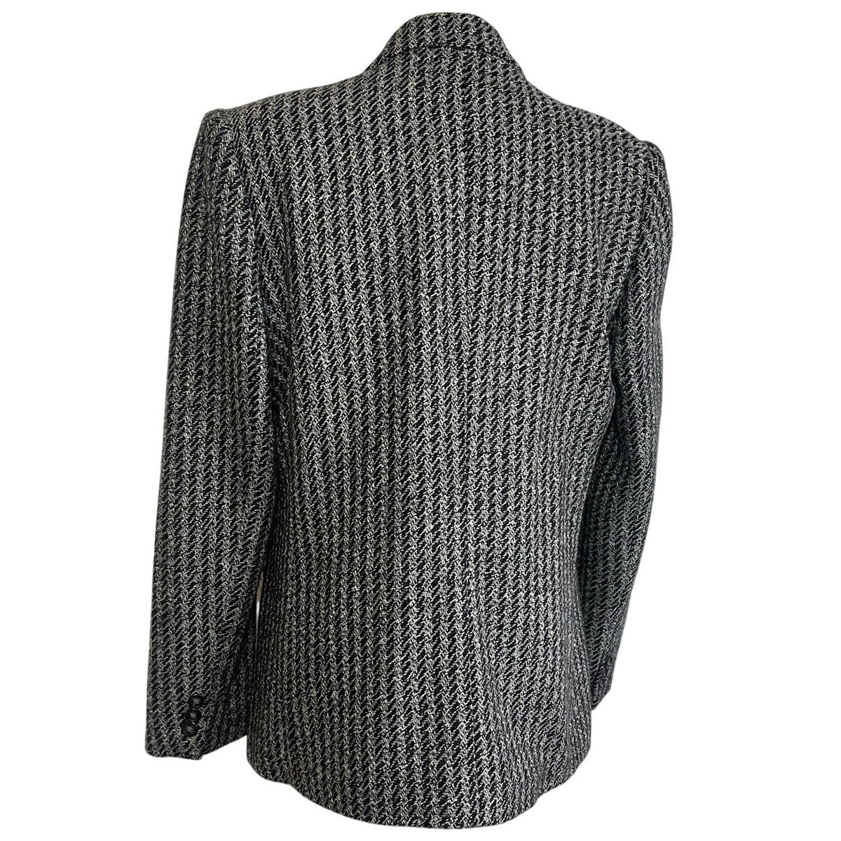 VTG 80s Christopher Gray Blazer Wool Blend 12 Dark Academia Preppy Minimalist