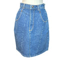 VTG Hunt Club Denim Mini Skirt Made in USA High Waisted Paneled Blue Size 4
