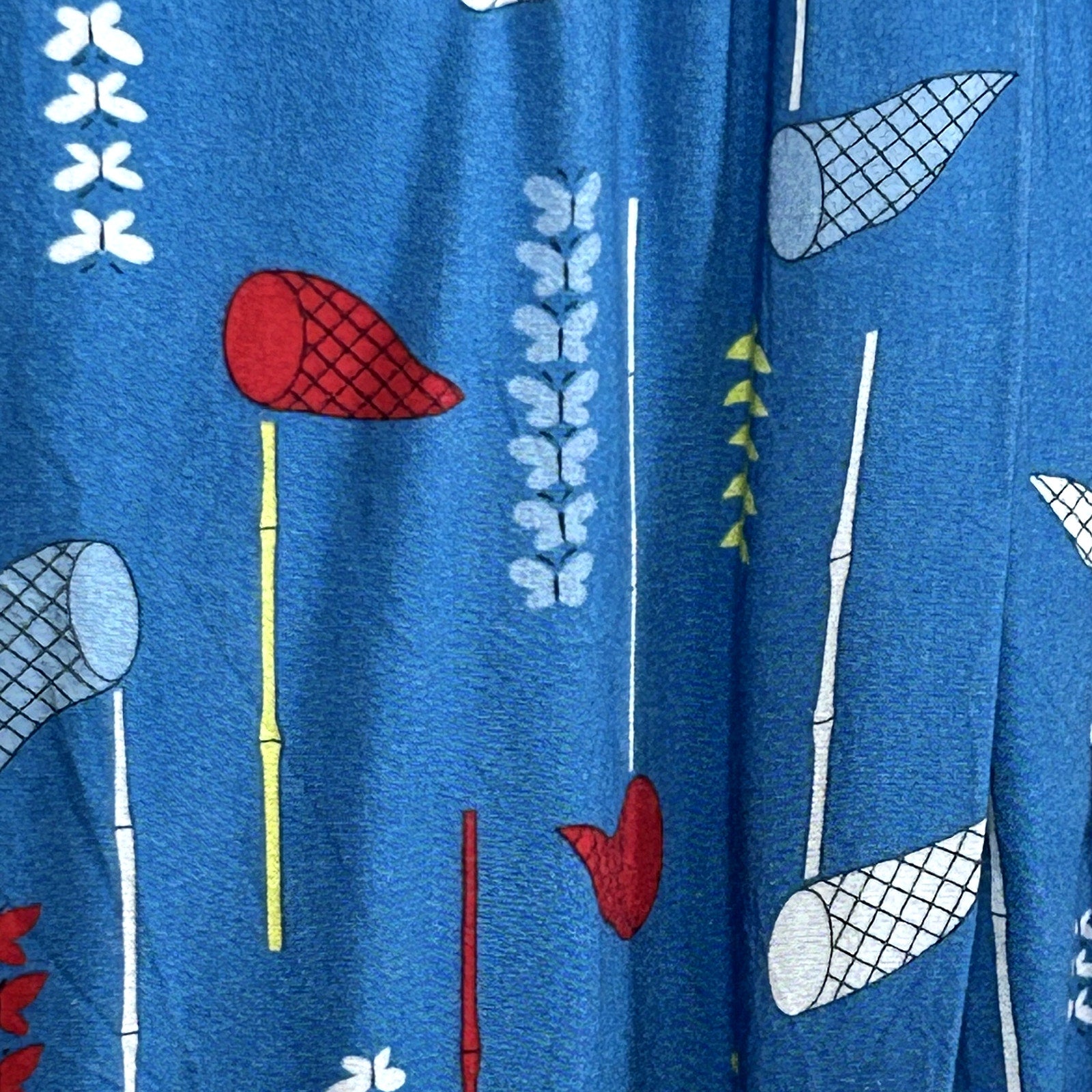 Fever London Blue Pleated Skirt Size 8 Midi Boho Preppy Twee Retro Whimsigoth