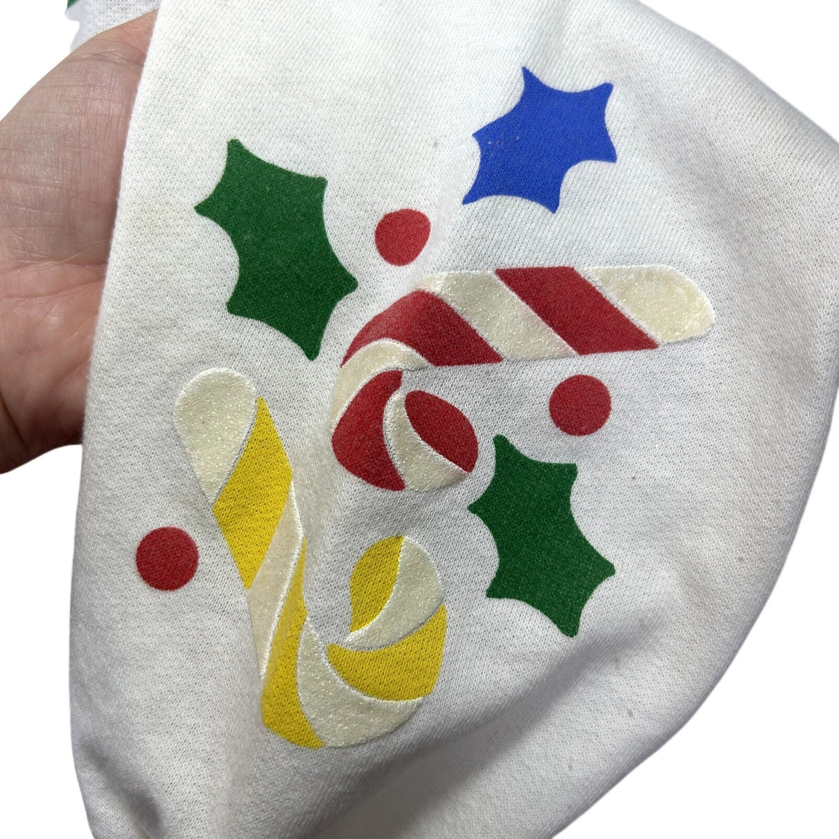VTG 80s Varsity XL Red Ho Ho Ho Christmas Ugly Sweater Holiday Christmas Party