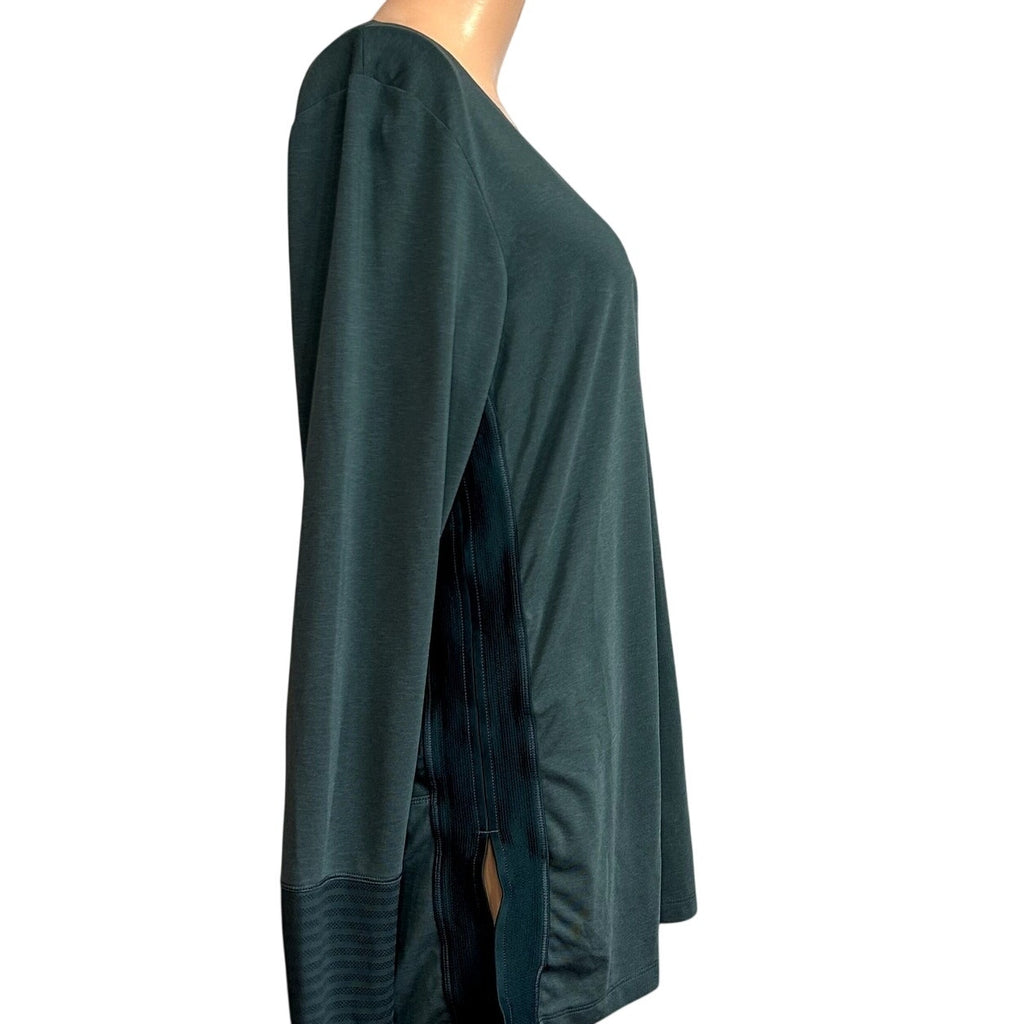 REI S Green Top Ventilated Mesh Panels Gorpcore Activewear Trail Casual Outdoor