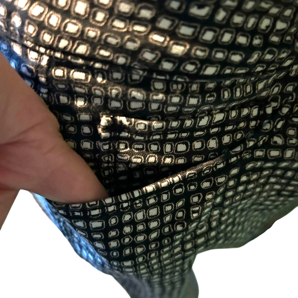 Ann Taylor Loft Black and White Geometric Print Skinny Ankle Pants Size 6