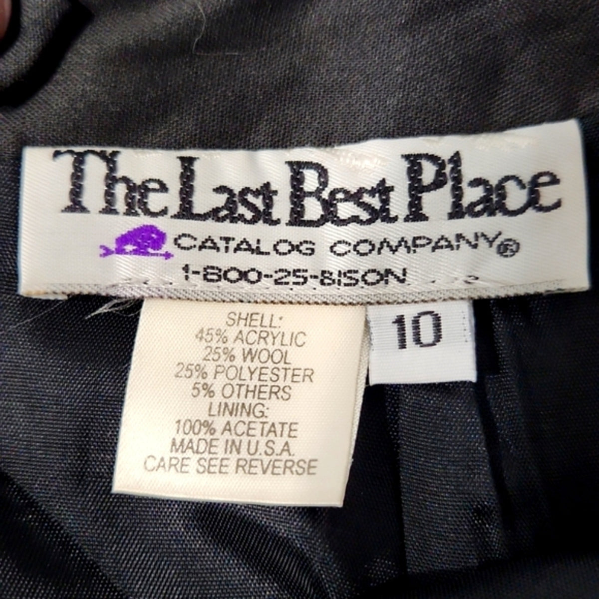 VTG The Last Best Place Southwestern Wool Blend Mini Skirt Black Red Aztec Sz 10