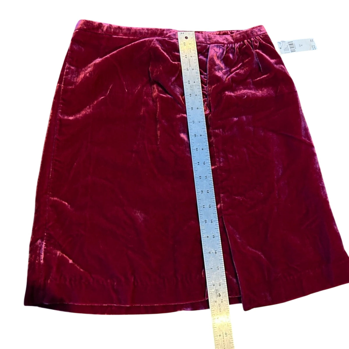 NWT Anthropologie Red Velvet Mini Skirt, Festive Holiday Jewel-Tone, Size 8