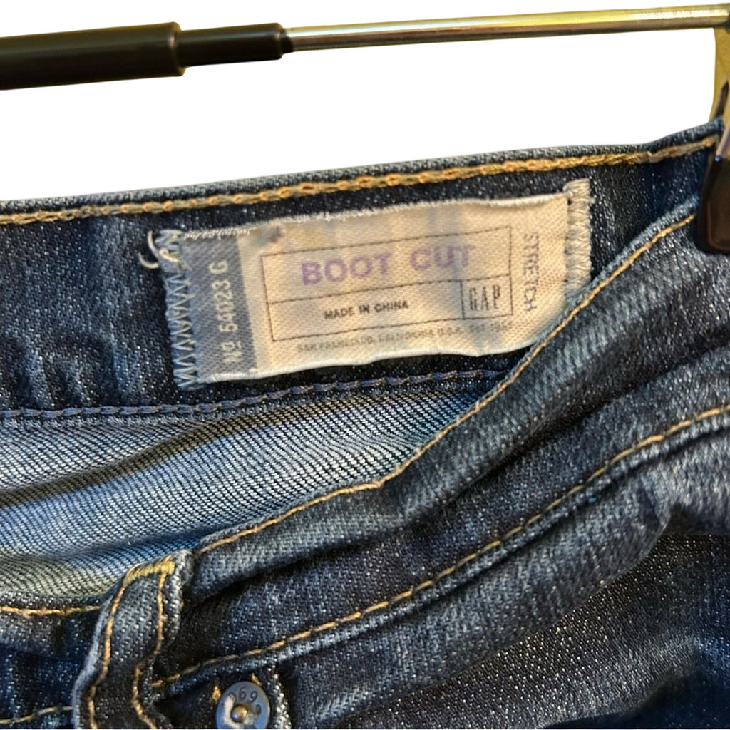 Gap Bootcut Jeans Size 10 Medium Wash Stretch Denim Modern Western Classic Y2K