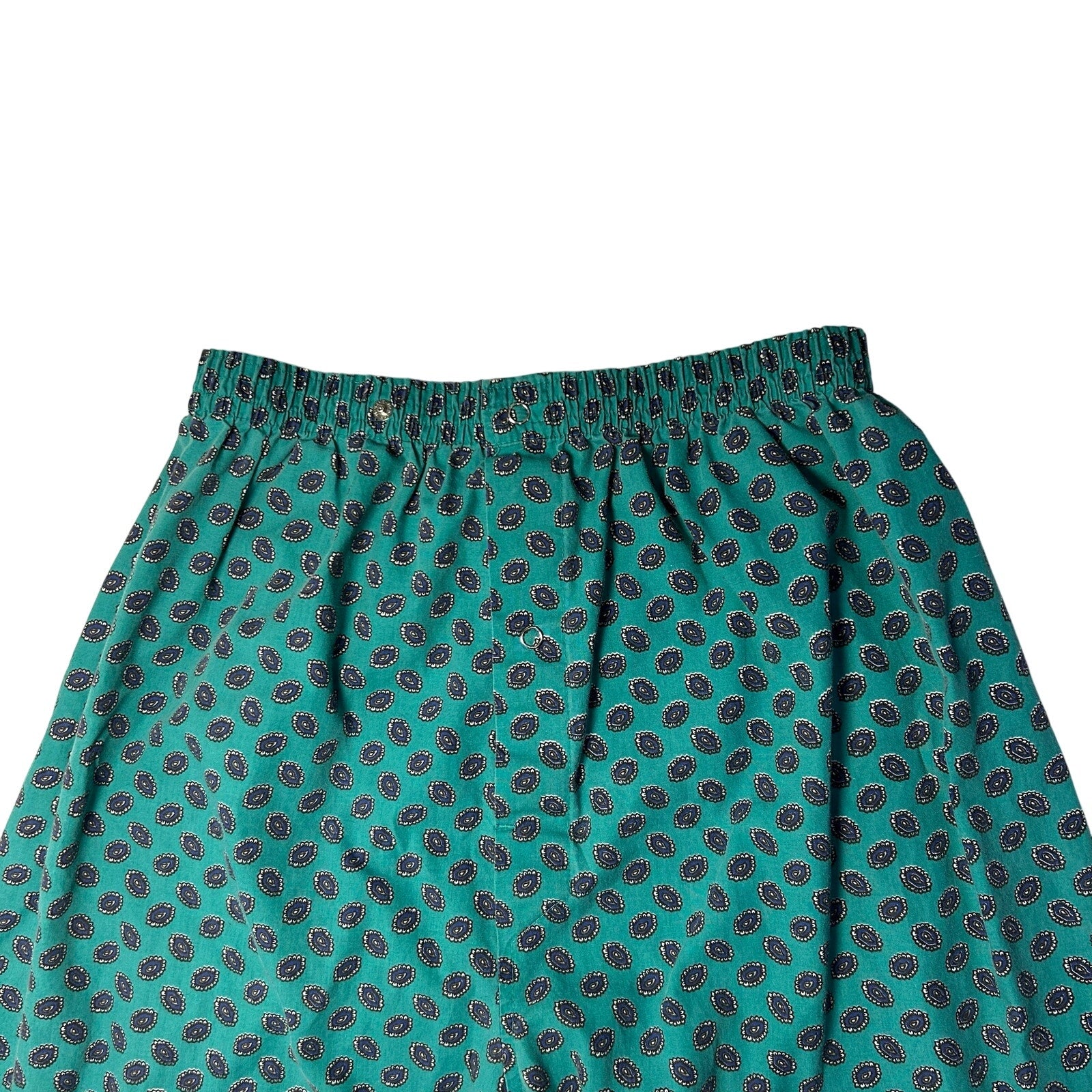 VTG 80s S Green Pajama Set Long Sleeve Loungewear Casual Retro Indie Whimsigoth