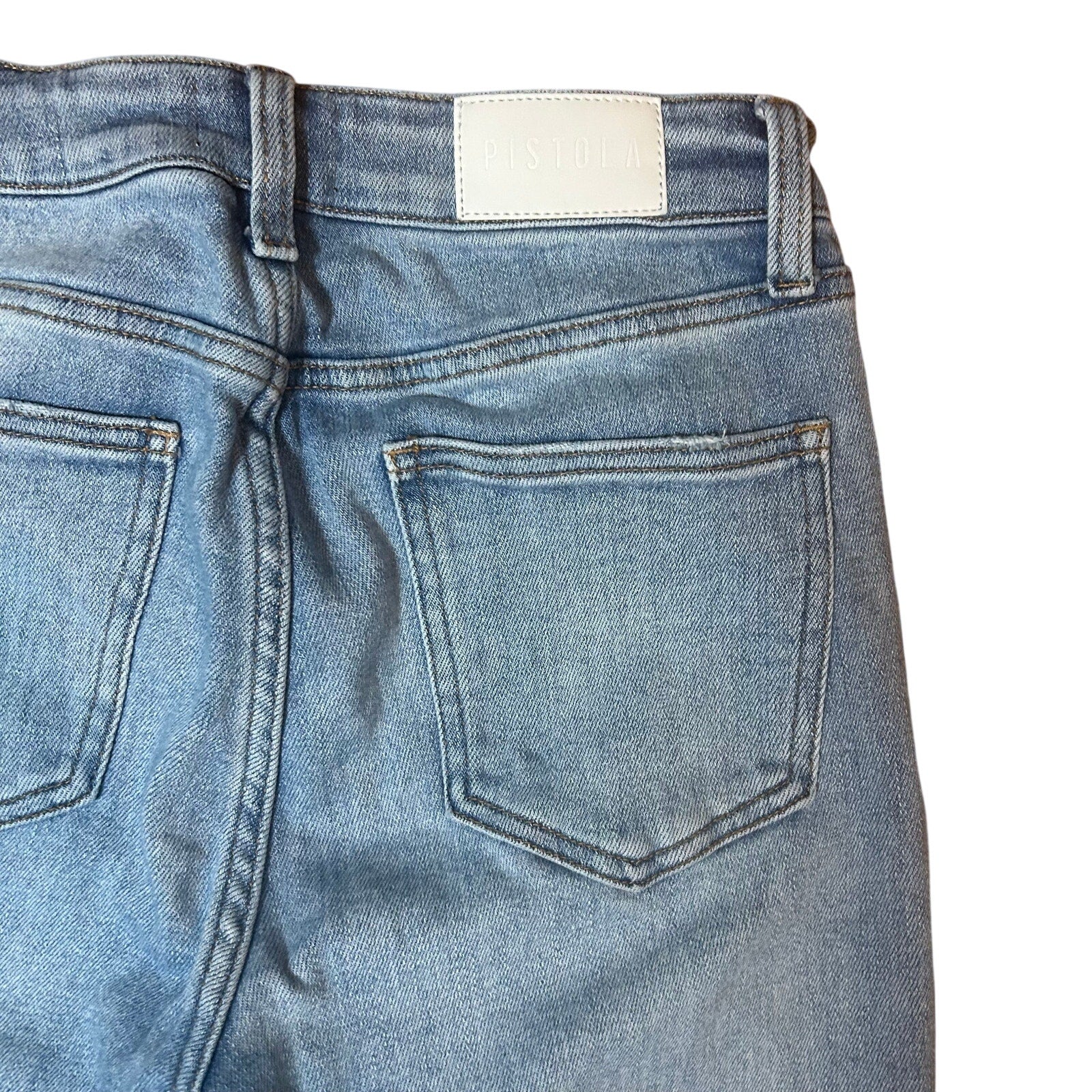 Pistola Cassie High Rise Straight Leg Jeans Sunrise Wash 28 Minimalist Indie