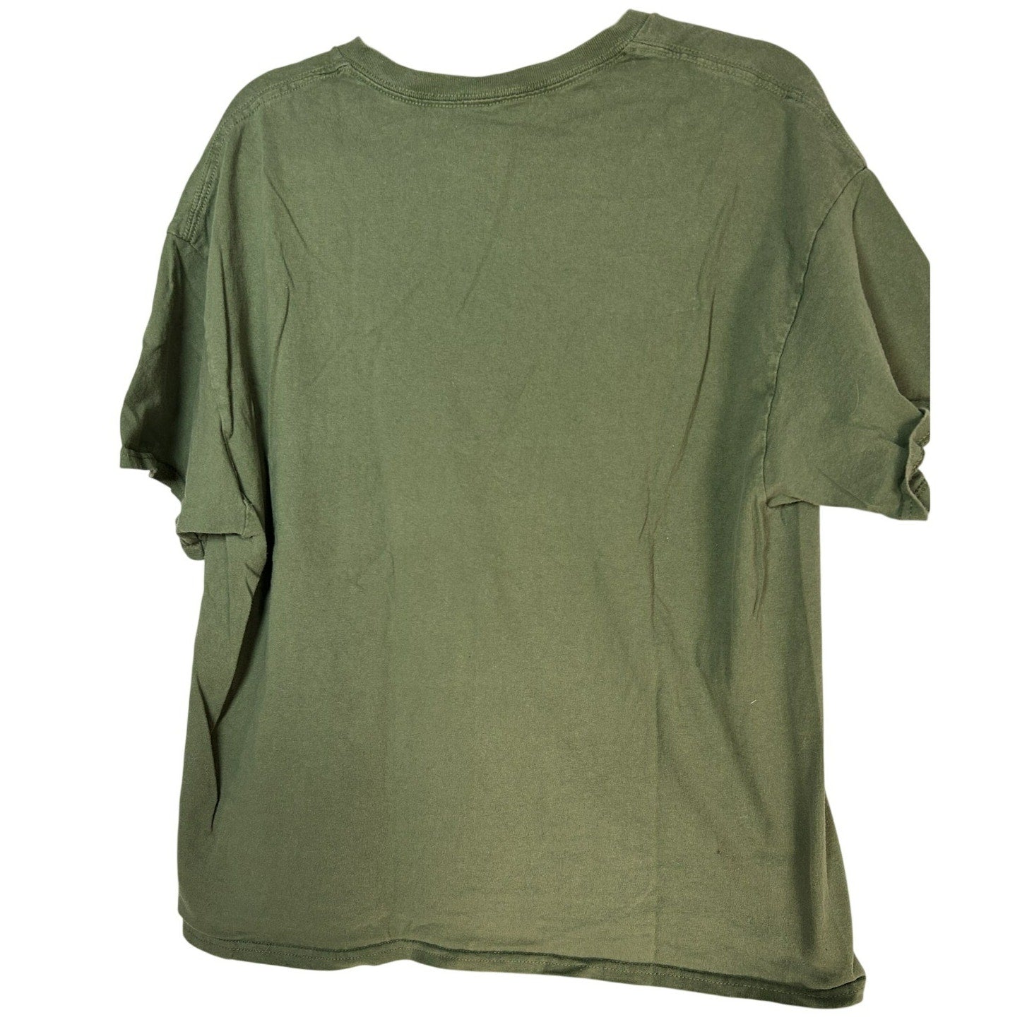 AC/DC Olive Green Back In Black 2023 Band Tee Size L Perryscope Rock Graphic