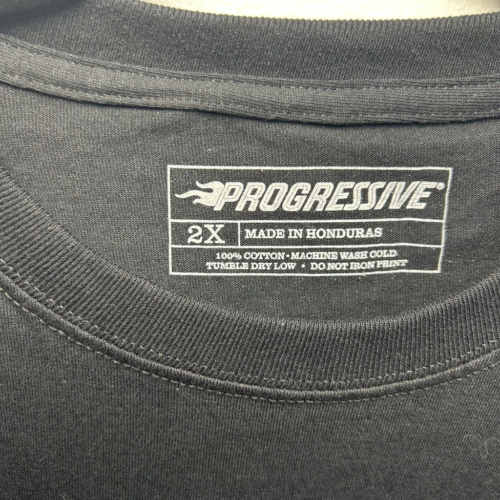 Progressive One Moto Show L/S Tee Black 2XL Biker Streetwear Grunge Casual