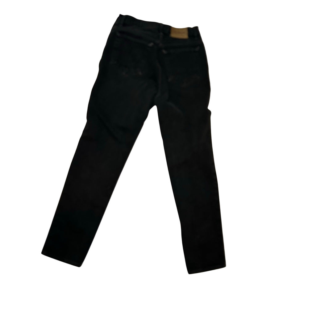 VTG 90s Calvin Klein 8 Black 100% Cotton High Rise Straight Leg Jeans Grunge