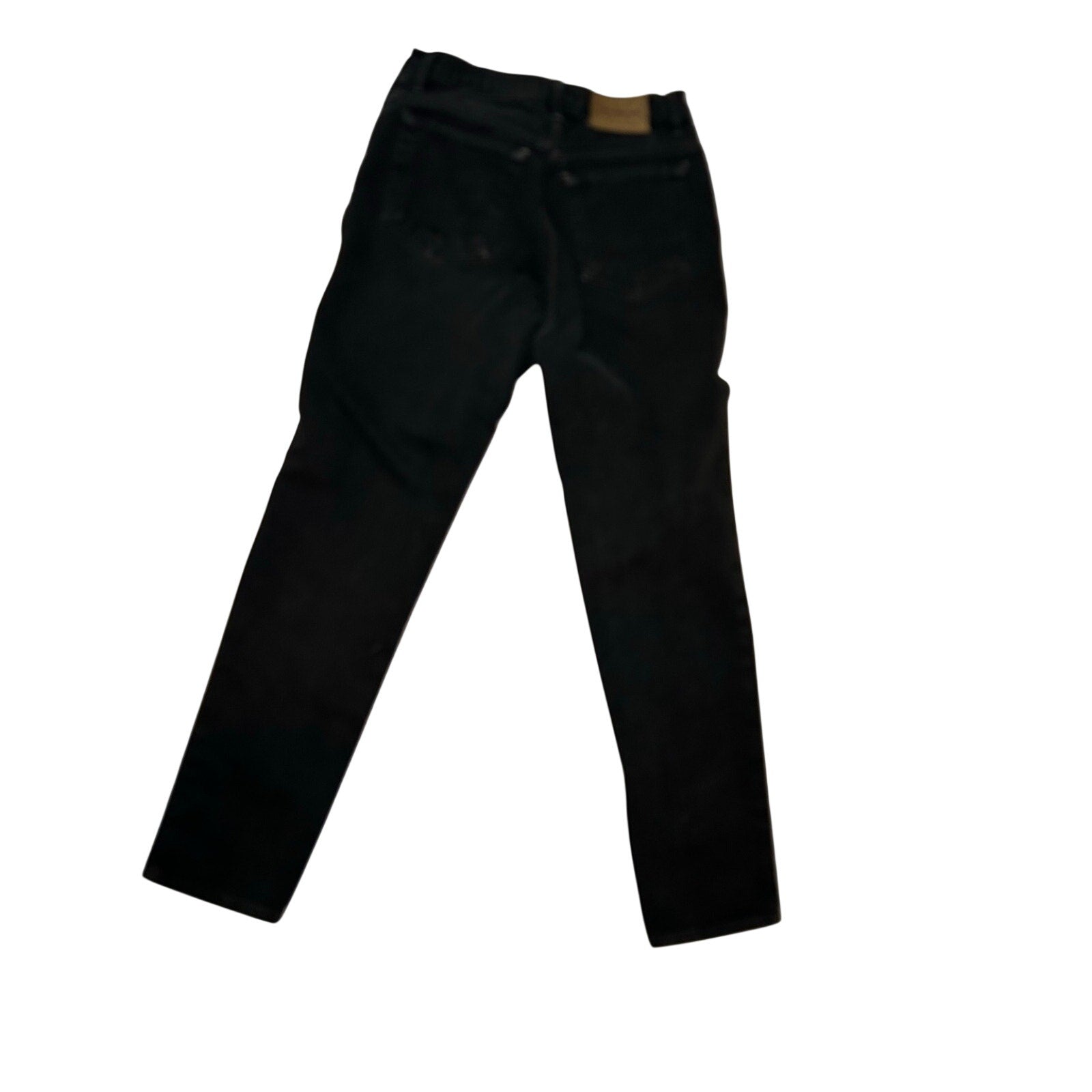 VTG 90s Calvin Klein 8 Black 100% Cotton High Rise Straight Leg Jeans Grunge