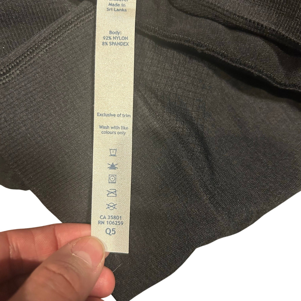 Lululemon Ebb To Street Tight Crop Leggings Black 6 Seamless High Rise