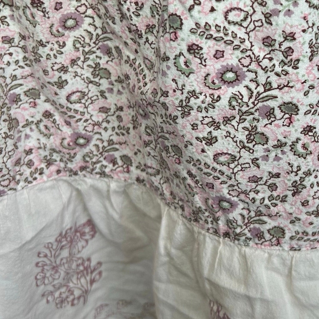 VTG Y2K Vanity Cami Tank Top XL Pink Boho Cottage Coquette Casual Retro Festival