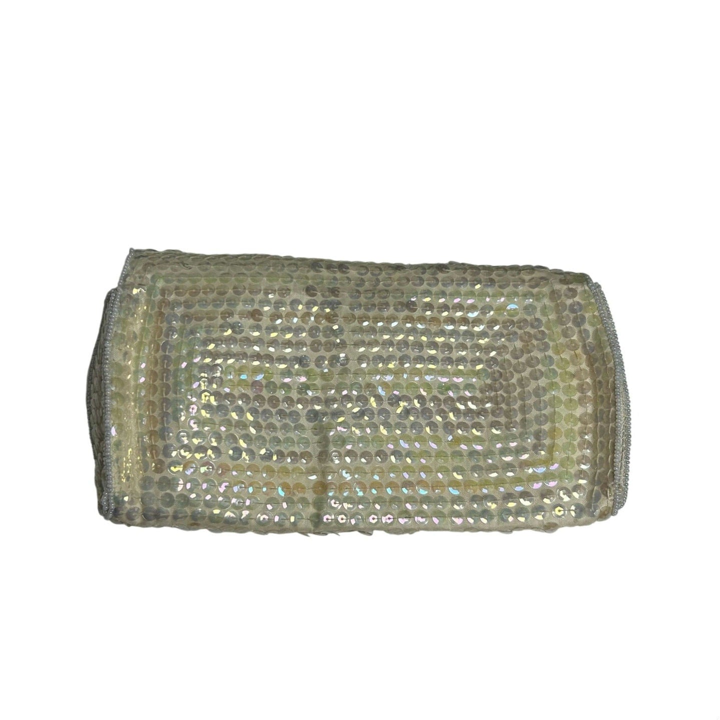 VTG 50s La Regale Beaded Sequin Clutch Evening Bag Handbag Small Bridal Coquette