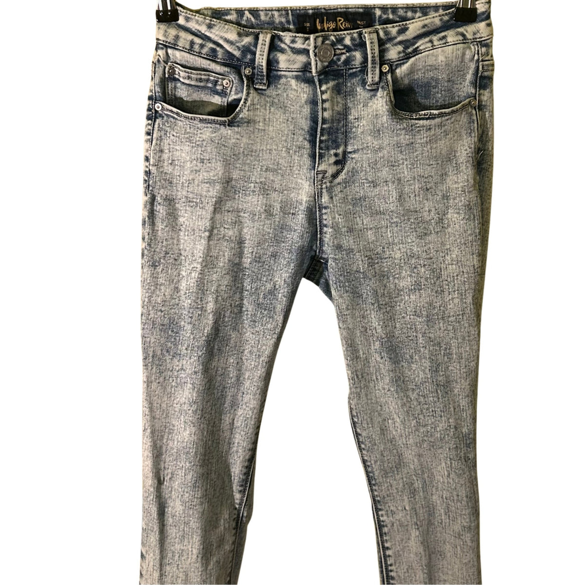 Indigo Rein Curvy Acid Wash Skinny Jeans Blue Size 5 Junior Contemporary Edgy