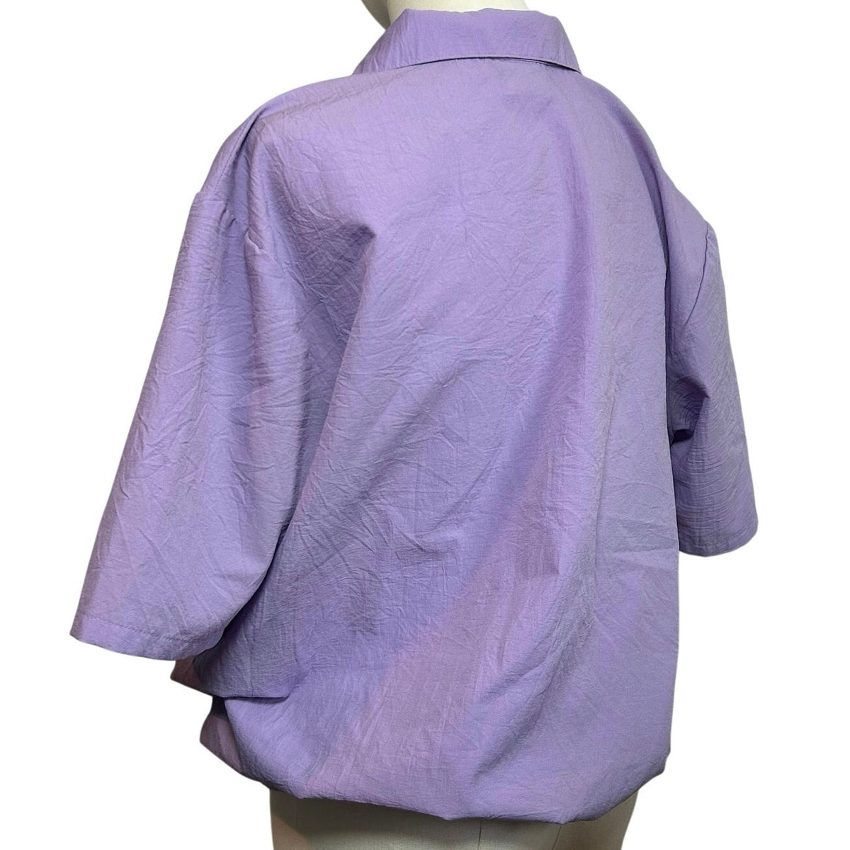 VTG 90s BonWorth Embroidered Floral Pullover Windbreaker Purple Small Gorpcore