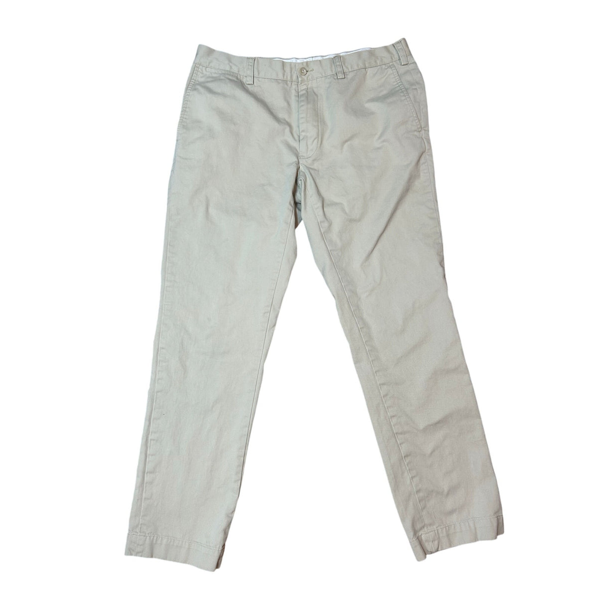 Polo Ralph Lauren Khaki Cotton Chino Pants Mens Contemporary Classic Preppy Work