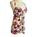 Smart & Sexy Swim Pink Tankini Top 36C & Skirted Briefs Set L Coquette Retro Y2K