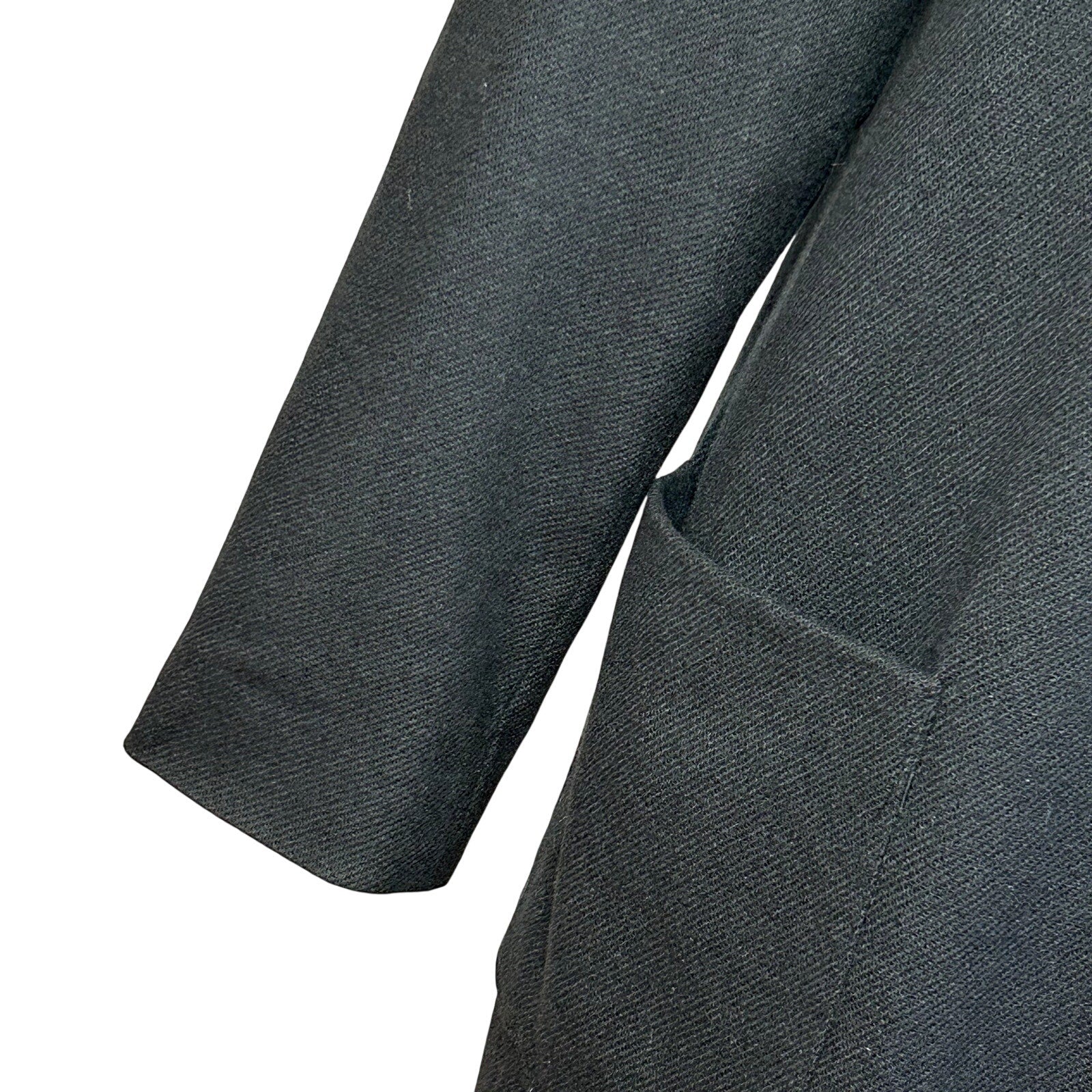 VTG 80s Worthington Black Wool Blazer M Preppy Dark Academia Retro Grunge Boss