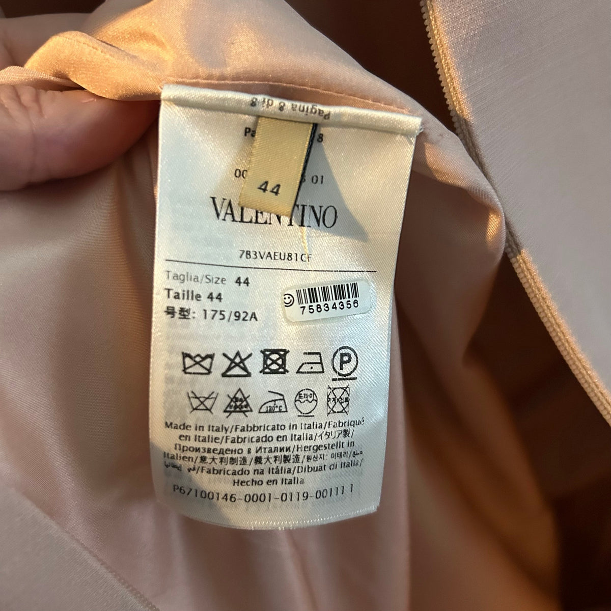 Auth Valentino A Line Dress Pink 44 Wool Silk Ruffle Sleeve Coquette Luxury Glam
