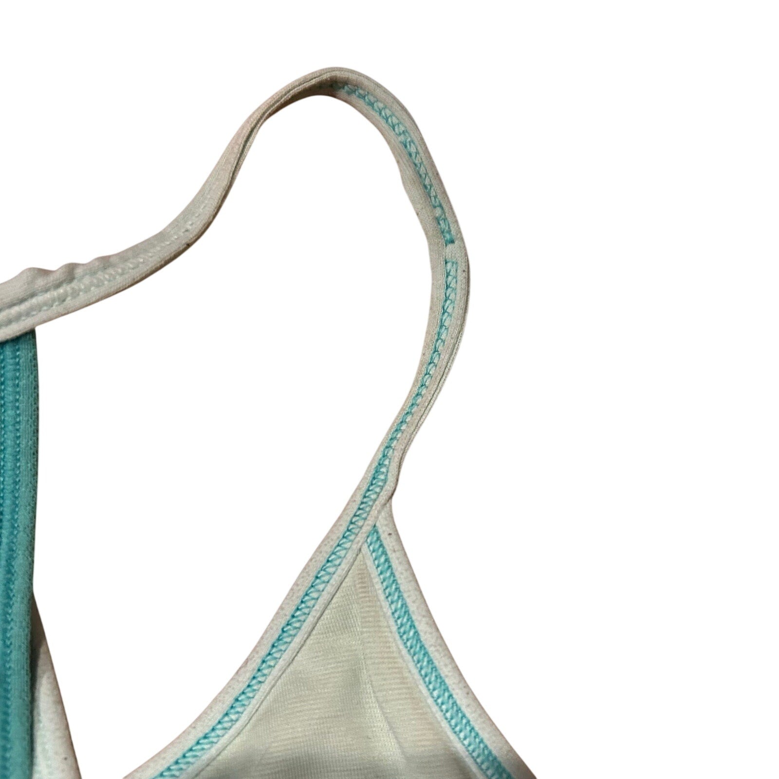 Lululemon No Limit Tank Teal Mint Green Size 4 Built In Bra 2-in-1 Clean Girl