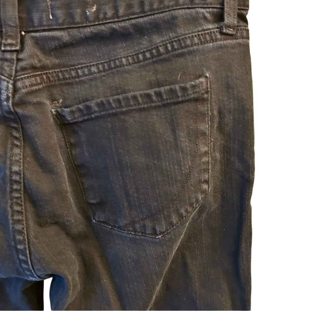 Paper Denim Cloth Black 10 Brinkely Jeans Moto Biker Ankle Zip Y2K Grunge Goth