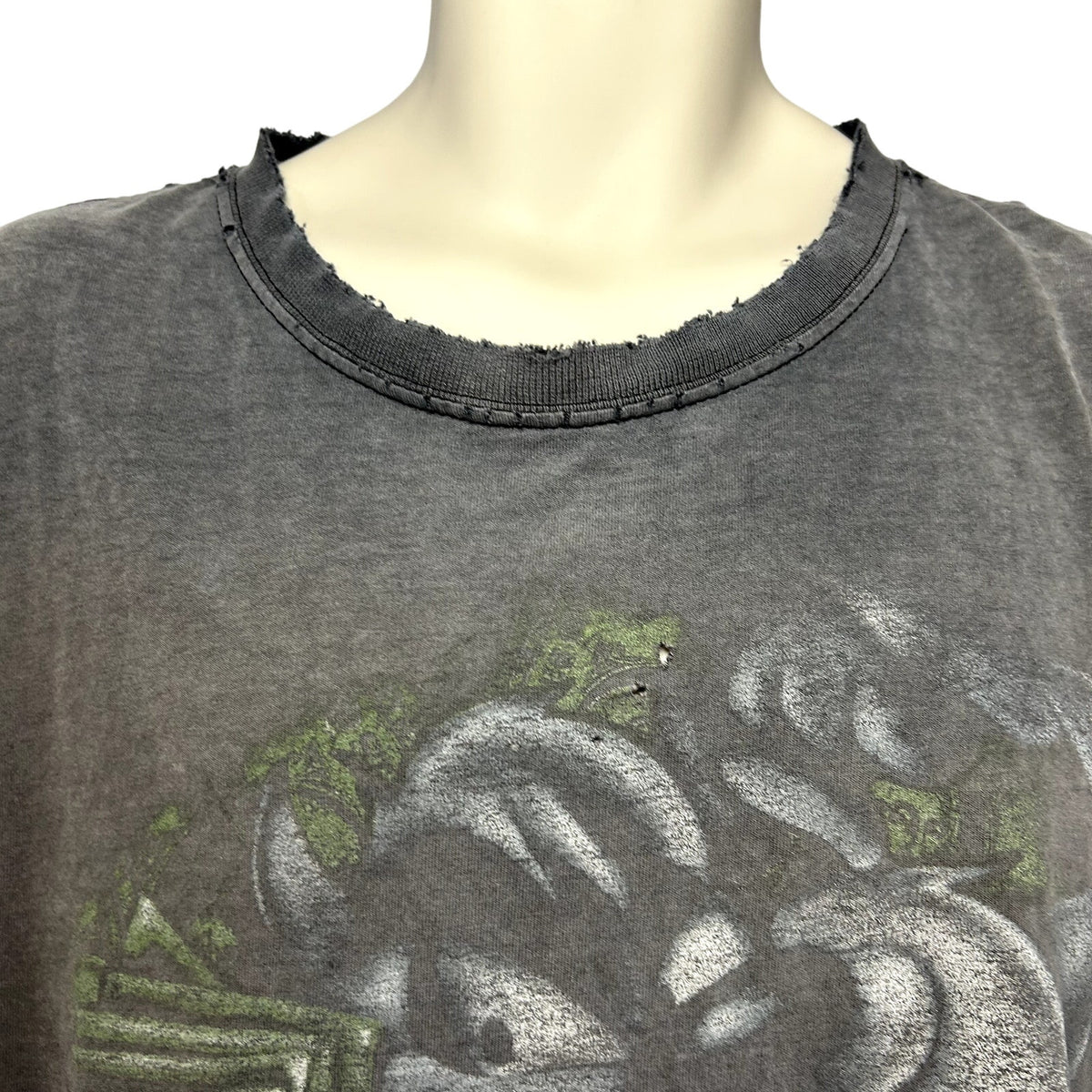 VTG Looney Tunes TAZ XL Tasmanian Devil Bling Teeth Cutoff Graphic T Shirt