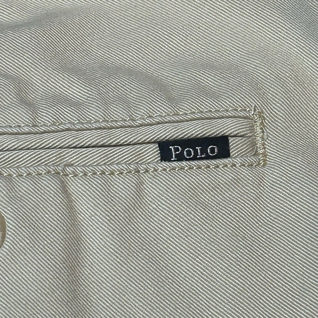 Polo Ralph Lauren Khaki Cotton Chino Pants Mens Contemporary Classic Preppy Work