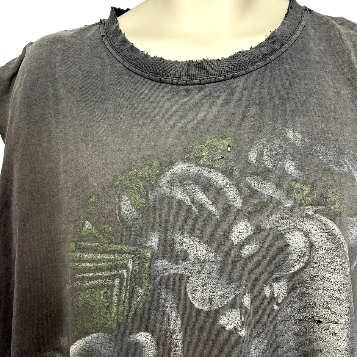 VTG Looney Tunes TAZ XL Tasmanian Devil Bling Teeth Cutoff Graphic T Shirt