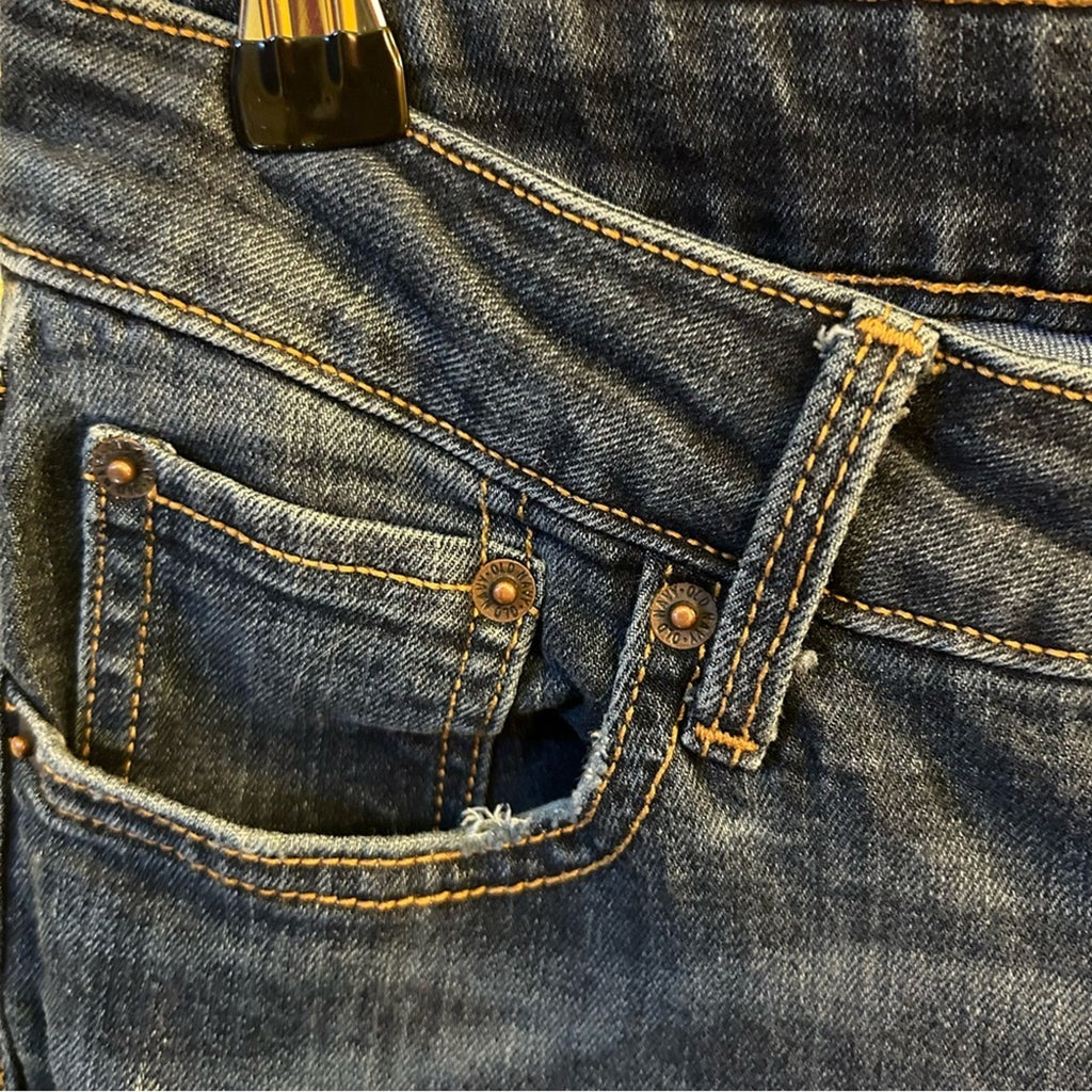 Indie Sleaze Rockstar Skinny Jeans Ankle Zipper Dark Wash Edgy Grunge Y2K 8