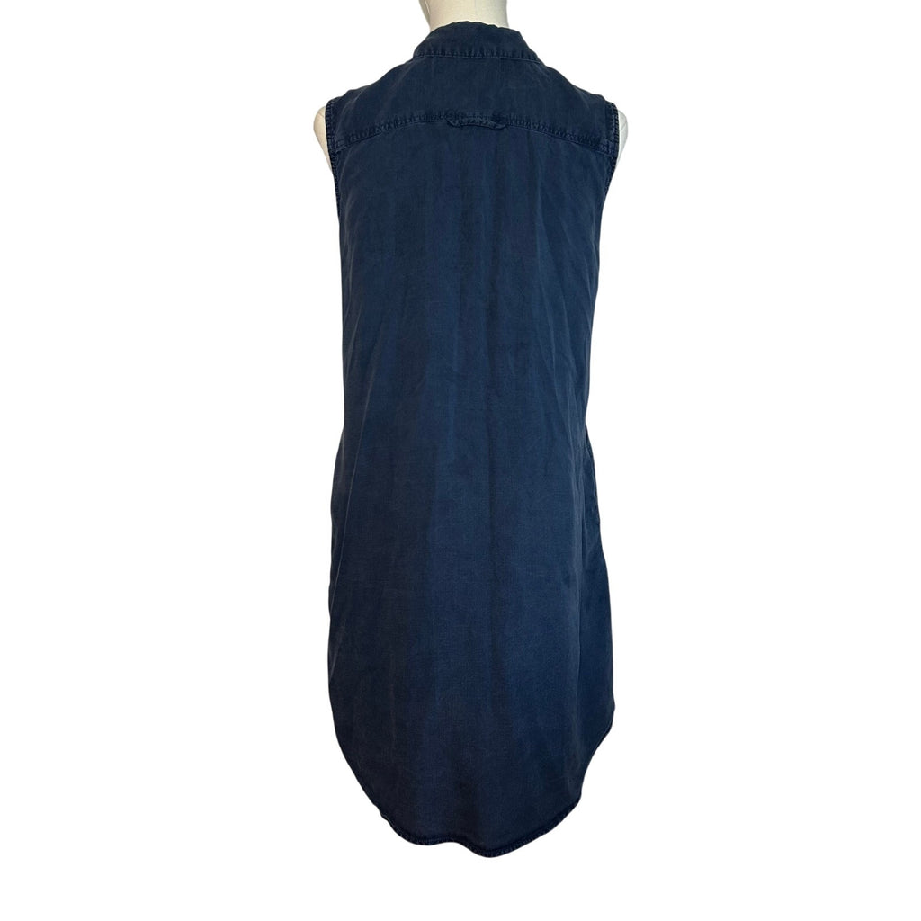 Velvet Heart Tencel Button-Front Utility Shirt Dress Small Casual Boho Preppy