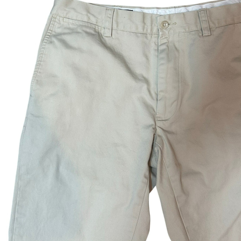 Polo Ralph Lauren Khaki Cotton Chino Pants Mens Contemporary Classic Preppy Work