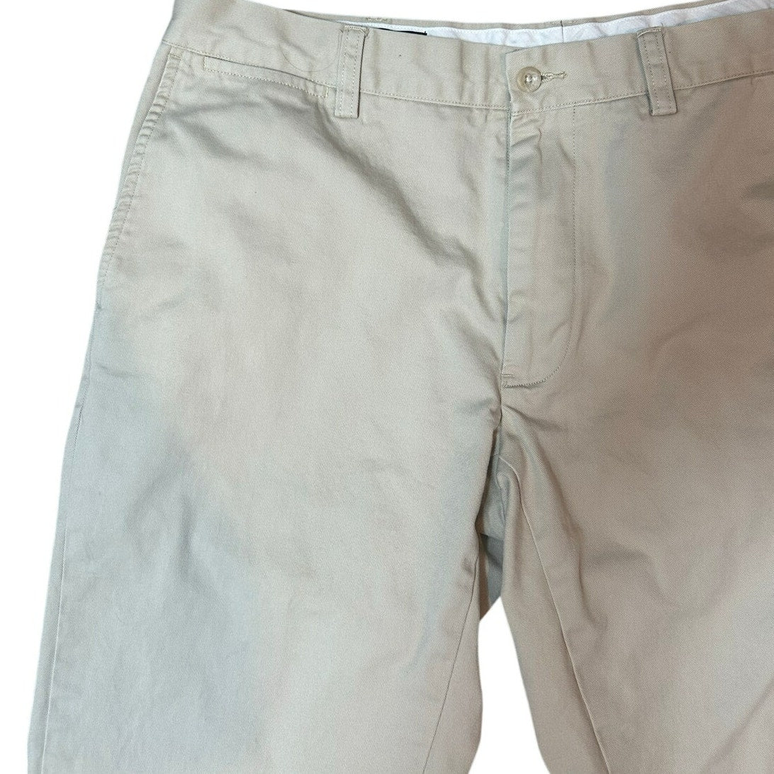 Polo Ralph Lauren Khaki Cotton Chino Pants Mens Contemporary Classic Preppy Work