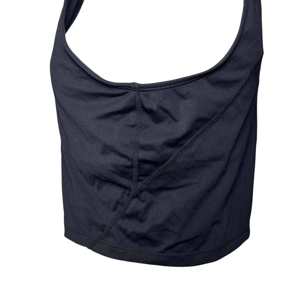 Black Built-In Bra Tank Dress High Stretch Large Minimalist Sportswear Casual
