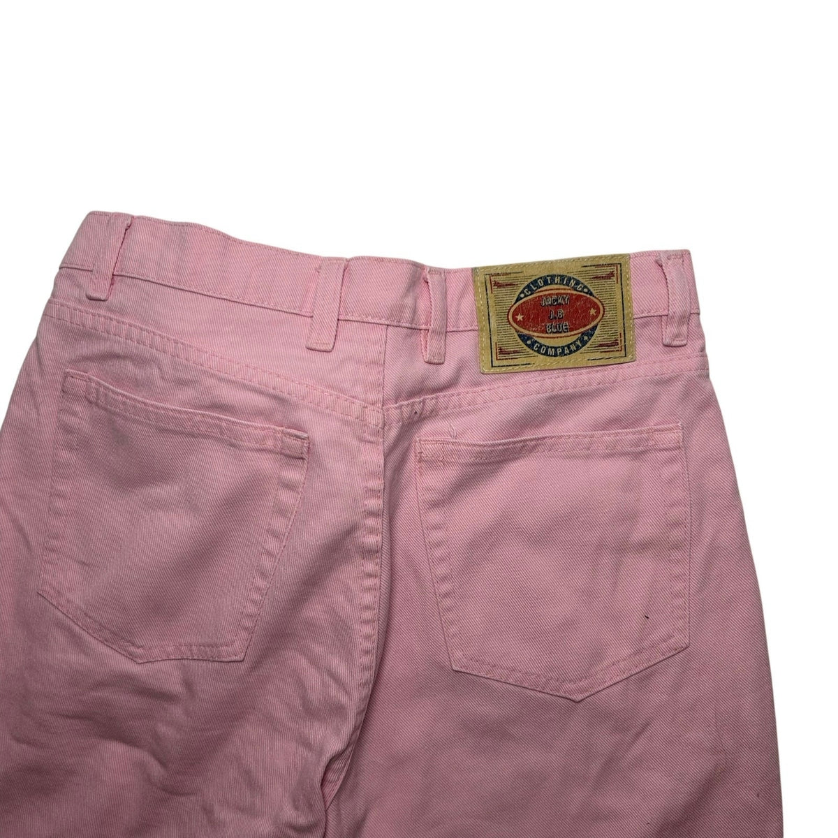 VTG 90s J.B. Blue High Waist Cropped Denim Jeans Pink Size 6/8 Tapered Y2K