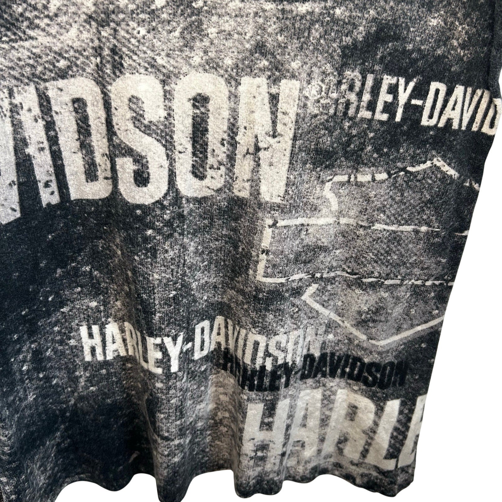 VTG Y2K Harley Davidson Ralph Marlin M T-Shirt Biker Grunge Streetwear Retro