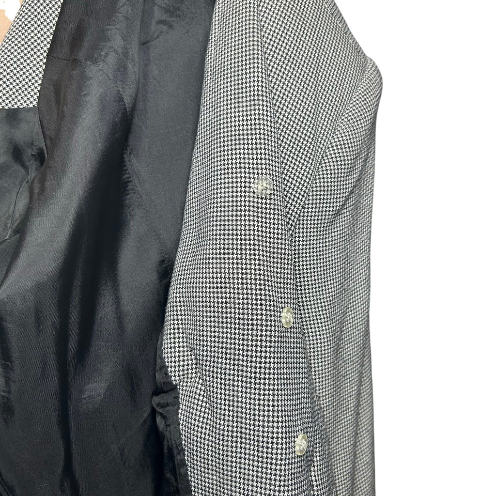 VTG 80s Gray Power Blazer Petite 8 Dark Academia Preppy Minimalism Office Siren
