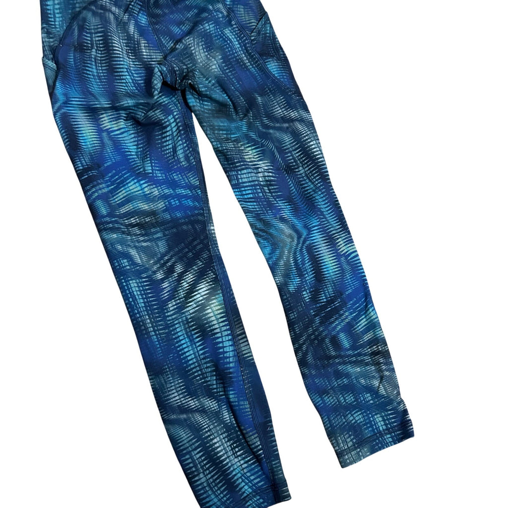 Lululemon Wunder Train HR Pocket Legging Blue Green Geo Wave 4