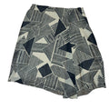 Lauren Ralph Lauren Geometric Print Georgette Skirt Size 10 Black Tan Abstract