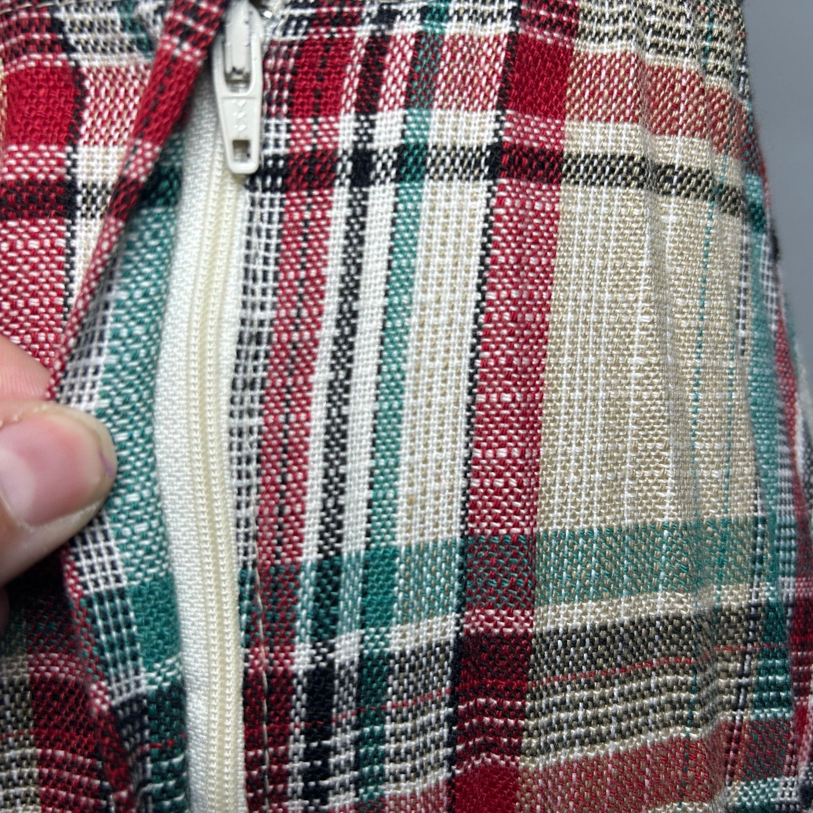 VTG 70s Pan-Her Plaid Pleated Skirt XS Preppy Dark Academia Twee Indie Retro