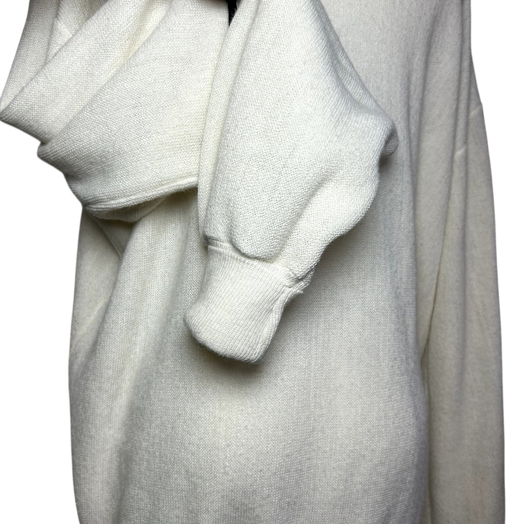 VTG 70s Izod Lacoste XL White V-Neck Pullover Sweater Preppy Retro Sportswear