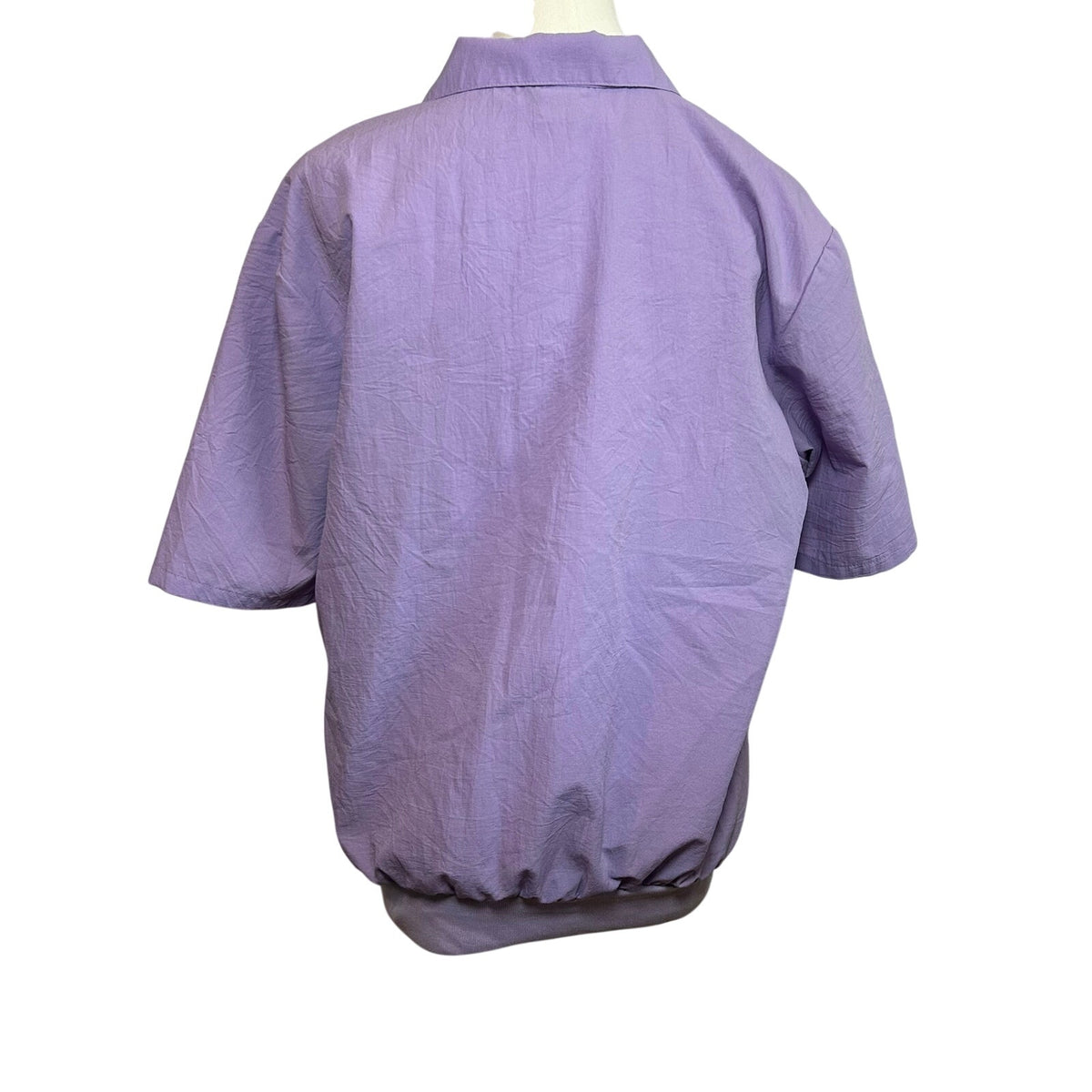 VTG 90s BonWorth Embroidered Floral Pullover Windbreaker Purple Small Gorpcore