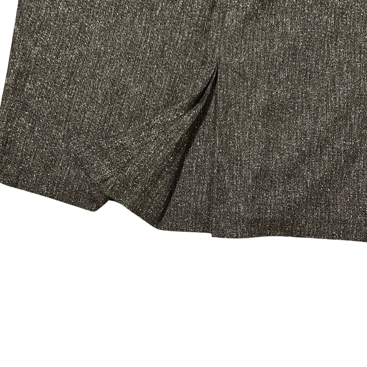 New York & Company Stretch Size 8 Charcoal Grey Pleated Slit Lined Pencil Skirt