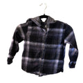 Wonder Nation Boys 8 Gorpcore Hooded Flannel Shirt Plaid Grunge Utility Layer